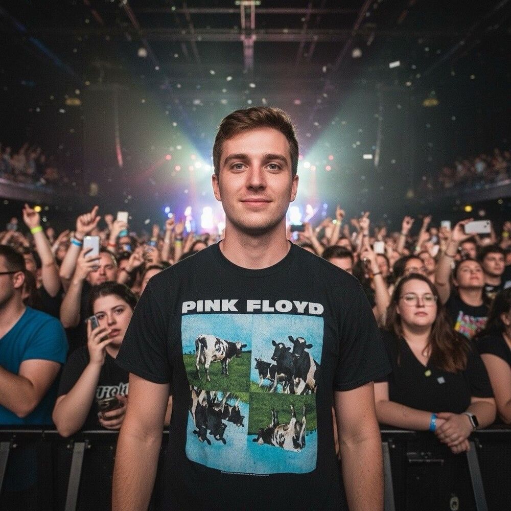 Pink Floyd Cows Graphic T-Shirt 2021 American Classics XL Black